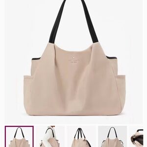 NWT Kate Spade Warm Beige and Black Baby Bag